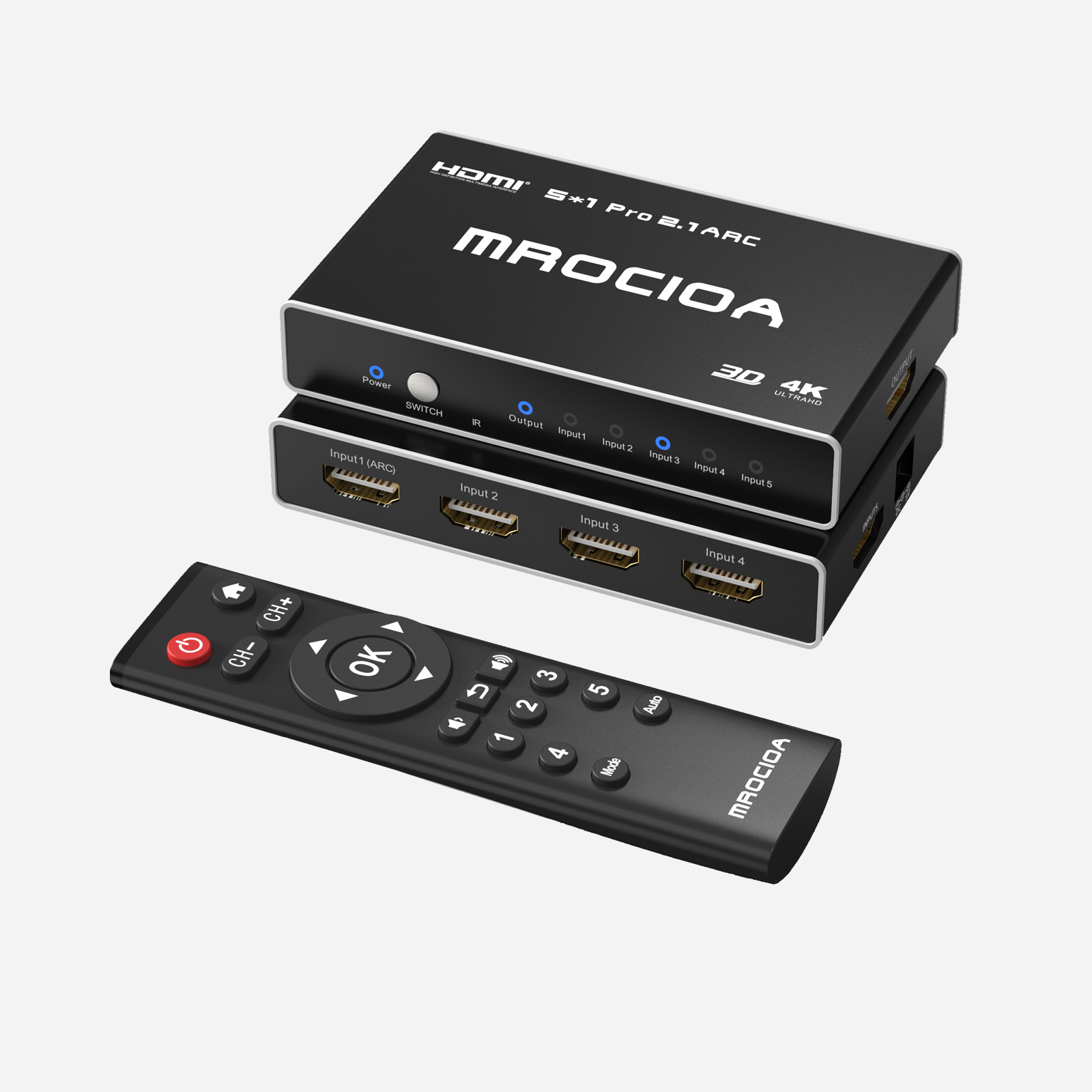 MROCIOA S5 Pro 8K HDMI 2.1 Switch with remote